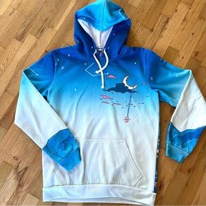 Vapor95 Vaporwave & Aesthetic Clothing “Crystal Shower” Sweatshirt Hoodie Sz M